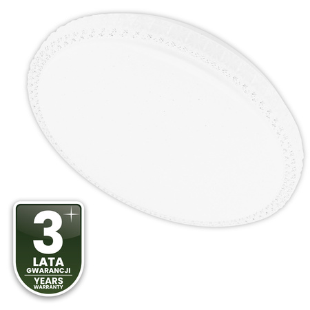 LED-Deckensegel AGA2 72W IP44 CCT Weiß Rund 50cm + LUMILED PILOT