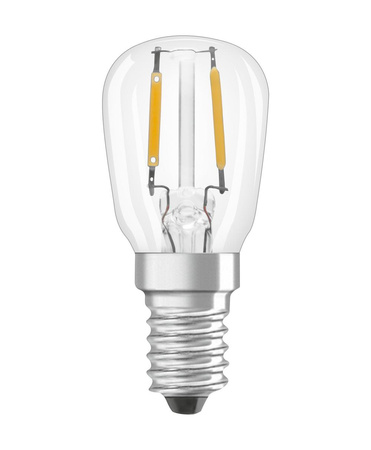E14 T26 LED Lampe 2,2 W = 10 W, 110 lm, 2700 K, Wärme 320 °, OSRAM STAR-Filament