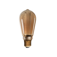 LED Lampen ST64 E27 4W 200lm 1800K Warm Glühfaden Amber KANLUX