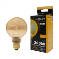 LED-Glühbirne Glühbirne G80 E27 4W 200lm 1800K Warm FILAMENT Dekorative ZERO Ecolight