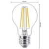 E27 A60 LED Lampen 10,5 W = 100 W, 1521 lm, 2700 K, warmes Filament PHILIPS