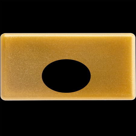 Endkappe für Aufputzprofil MINI Aufputz mit Loch Kunststoff, Gold LUMILED