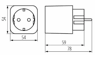 Smart Socket Adapter 220-240V/AC Erdung Weiß Kanlux