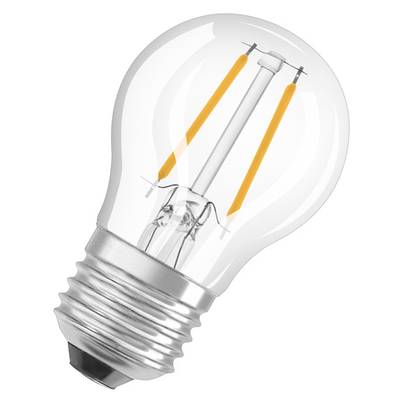 LED Lampen P45 E27 2.5W = 25W 250lm 2700K Warmweiß FILAMENT LEDVANCE