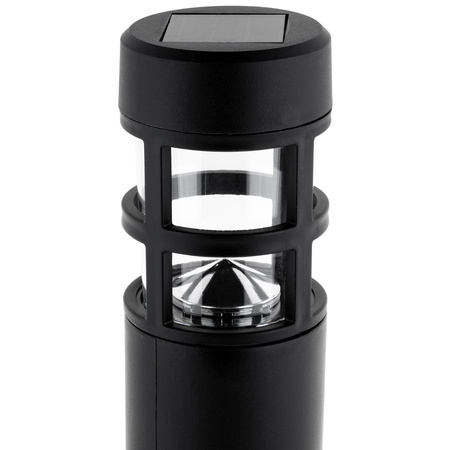 LED-Solar-Gartenlampe mit Nietenpfosten 6500K 40cm IP44