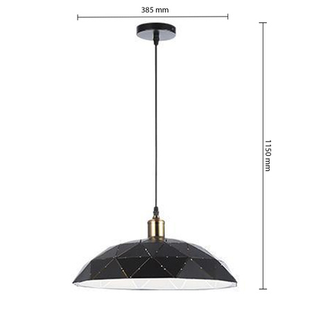 Masterled E27 Schwarz Weiß Kupfer Dahlia Hängelampe