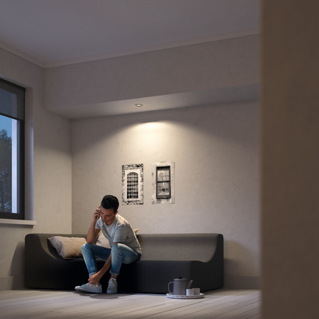 Steckbare Halogenleuchte DONEGAL GU10 Rund Beweglich Satin PHILIPS