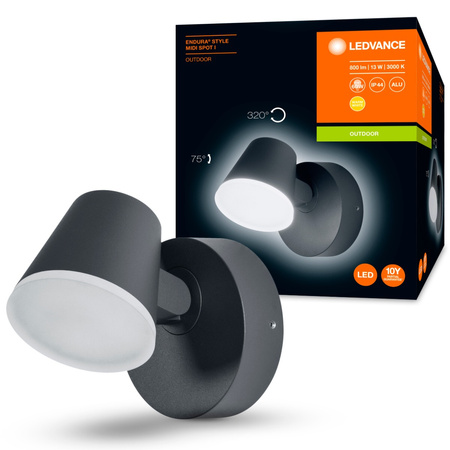 Wandleuchte Außenfassadenleuchte beweglich 13W 800lm 3000K Endura Style Midi Spot LEDVANCE