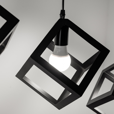 TALUS Decke Pendelleuchte Geometrischer Pendelwürfel für LED 3x E27 LUMILED