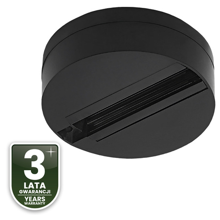 Gerader Steckverbinder für 1-Phasen-Stromschienen-System Schwarz LUMILED