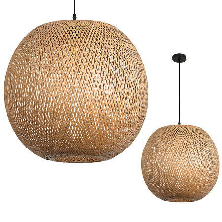 Bambus E27 Boho Bitavia Dekorative Hängelampe Kobi