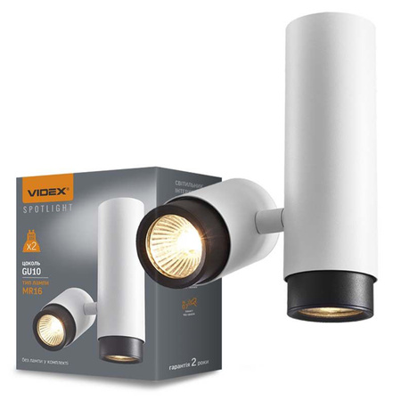 Aufbauleuchte Deckenleuchte LED Röhre 2xGU10Weiß VIDEOX