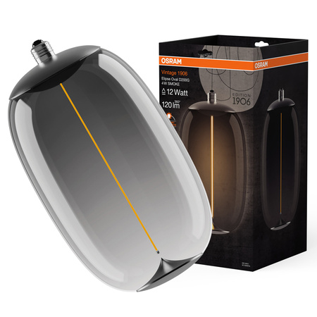 Dekorative LED-Glühbirne E27 4W = 12W 120lm 1800K Warm 320° Smoke Filament Vintage 1906 Osram