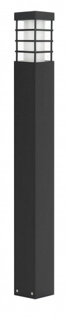 Außenstehende Gartenleuchte POST RADO II 1 BL E27 75cm Su-Ma