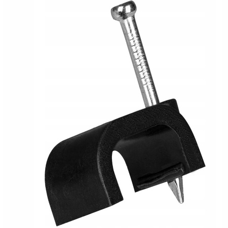 Flachkabelhalter FLOP CLIP YDYp2x1,5 7/5 Schwarz 100 Stück PAWBOL