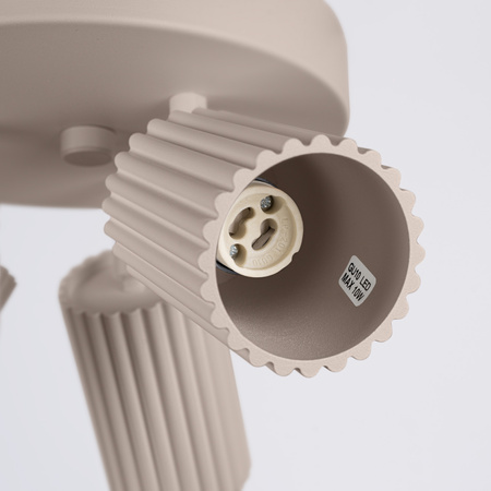 Decke Plafond Lampe 3x GU10 Aluminium Taupe Carbon Deep Space SL.1768 Sollux