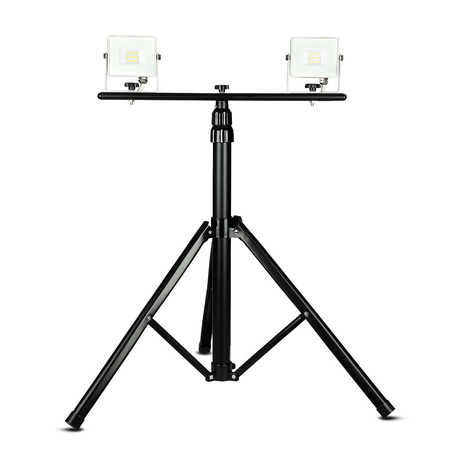 Doppelstativständer für LED Fluterer TRIPOD Schwarz VT-41150B V-TAC