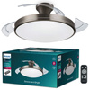 LED-Lüfter-Deckenleuchte Plafond 28+35W 4500lm 2700-5500K Nickel Atlas Philips