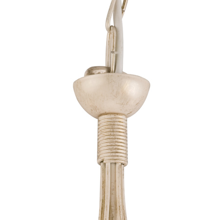 DONATO Hängelampe 5xE14 Kronleuchter Weiß Klassisch LM-5.29 Lamkur