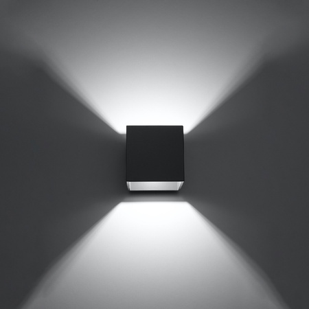 LED QUAD Wandleuchte G9Wandleuchte oben cube anthrazit SOLLUX