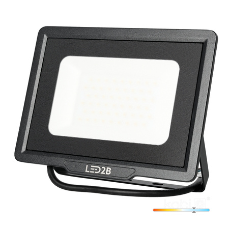 LED-Flutlicht 50W 4000lm 6000K IP65 Schwarz LED2B KOBI MH