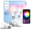 3x LED-Glühbirne E27 A60 8W = 60W 806lm 2200-6500K CCT + RGB SMART Smart Bluetooth ZigBee Weiß und Farbe Ambiance + Bridge Bridge Philips HUE Starter Kit