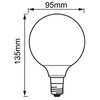 Globe E27 G95 LED Lampen 11W = 100W 1521lm 4000K Neutral 300° CRI90 Filament Dimmbar LEDVANCE Superior