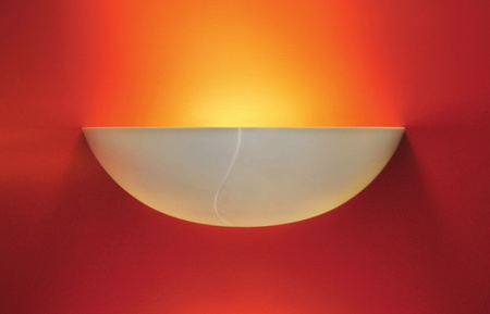 Lampe Gipsleuchte Wandleuchte dekorativ FALA 1xE14 weiß GOLDLUX (Polux)