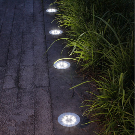 Set bestehend aus 4xGartenlampe 8x LED 0,8W SOLAR BODENMONTAGE IP54