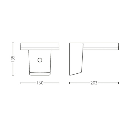Gartenleuchte LED Solar-Wandleuchte ZONAL 1.3W 3000K IP44 Bewegungssensor Dämmerungssensor PHILIPS