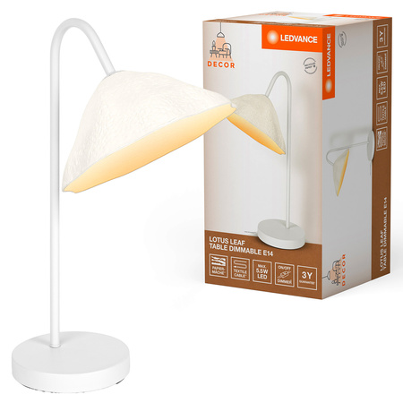 Tischlampe Schreibtisch Leuchte Stehend Dekorativ E14 Weiß USB-C Dekor Ledvance