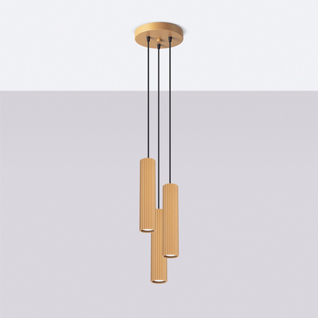 Decke Hängelampe Tuba Spot 3x GU10 Gold Carbon Deep Space SL.1557 Sollux