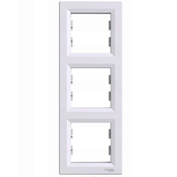 Dreifachrahmen für Lichtschalter und Steckdosen weiß