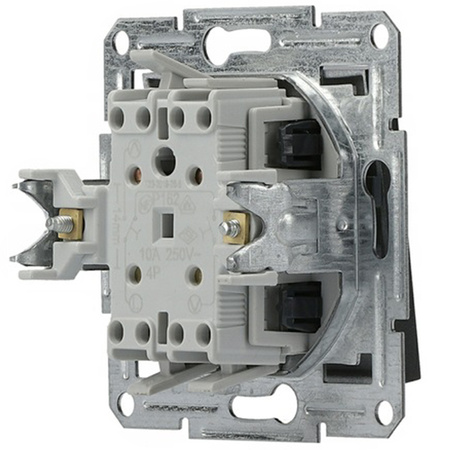 Rolloschalter ohne Rahmen doppelt Asfora Anthrazit