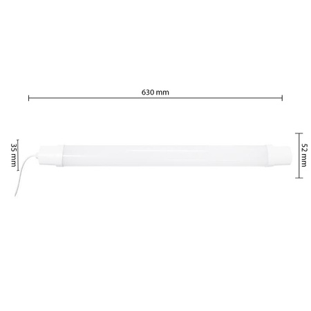 LED Lineare Leuchte 18W 1820lm 4000K Neutral 120° Weiß IP65 Masterled
