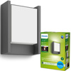Garten LED Wandleuchte ARBOUR 3.8W 2700K Warm IP44 Anthrazit PHILIPS