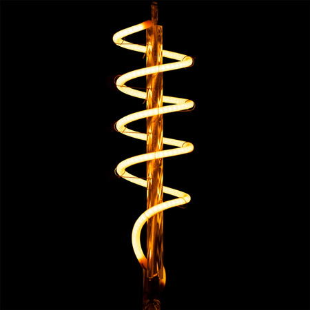 3x LED Lampen E27, Dekorative Glühbirne G95 6W = 50W 420lm 360° 2200K warm Glühfaden Smokey LUMILED