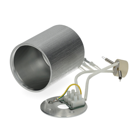 Aufbauleuchte HALOGEN Wasserdicht Aluminium SPOT TUBE 95mm IP44 Chrom AQUARIUS RUND Kobi