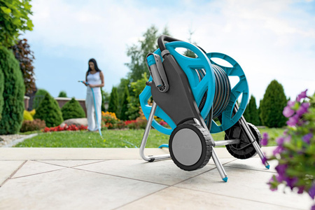 Set DISCOVER Cart mit MULTIFLEX 1/2" Schlauch 20m mit Spitzen und ERGO CELLFAST-Pistole