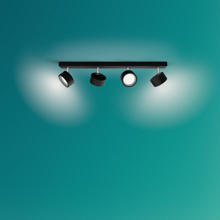 LED-Reflektor-Deckenleuchte 22W 2200lm 2700K Schwarz Bruder Philips