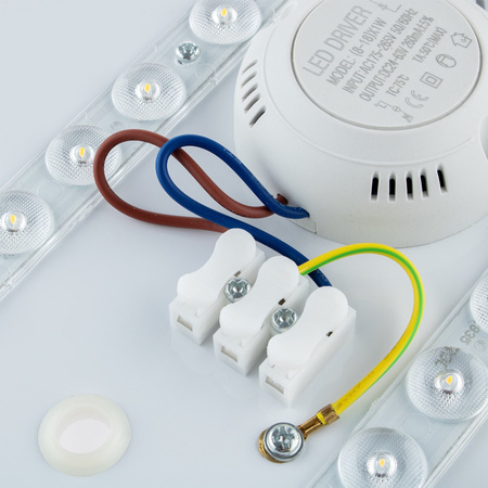 Plafond LED-Decken-Wandleuchte Quadratisch 18W 4000K 27cm IP44