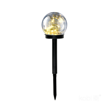 Solar Garten Pole Outdoor Stehend LED 3000K Warm IP44 Weiß Glam Kobi