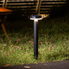 Solar Gartenlampe LED Antrieb Stehend Dekorativ Sensor PIR 4000K Lampe USB-C IP44 Schwarz