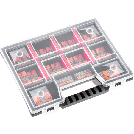 Schnellverbinder WAGO Installationsverbinder Set à 60 Stück - 25x 221 2x4mm + 25x 3x4mm + 10x 5x4mm