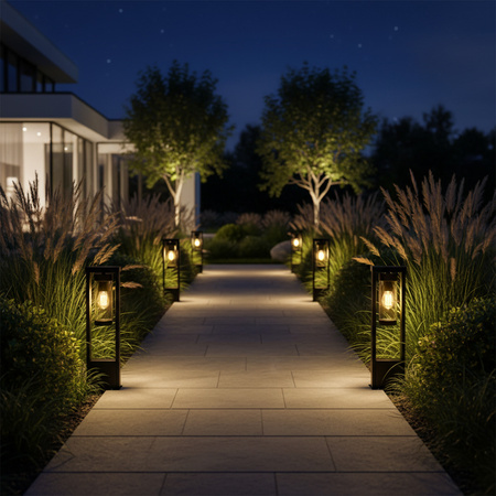 Außengartenlampe stehend 50cm SPECTRA E27 GOLDLUX (Polux)