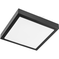 LED-Plafond-Deckenleuchte 2xE27 mit Mikrowellensensor SOLEN quadratisch schwarz