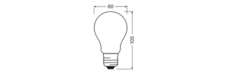 LED Lampen A60 E27 5W = 75W 1055lm 3000K Warmweiß FILAMENT LEDVANCE