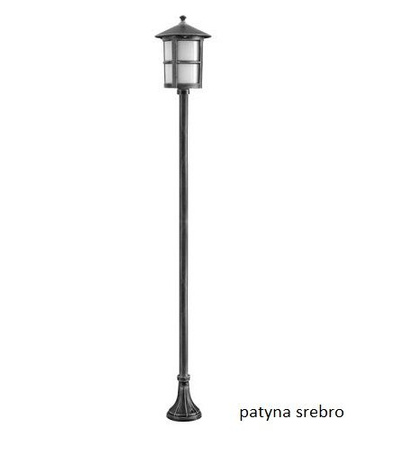 Außengartenlampe LATERNE E27 CORDOBA II K 5002/1/TD 151cm schwarz Su-Ma