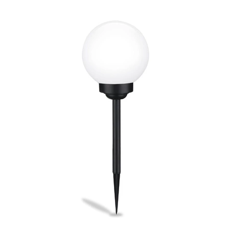 Solar-Garten-LED-Lampe zum Einstecken weiße Kugel ATRIS 15cm LUMILED