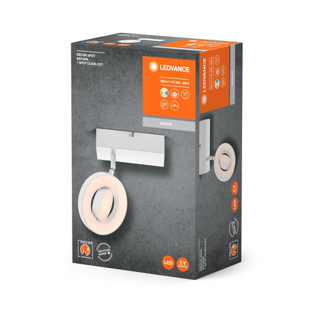 LED-Decken-Wandleuchte Wandmontage-Anbauleuchte 11W 340lm CCT Dekorativer Weißer Spot Saturn Ledvance